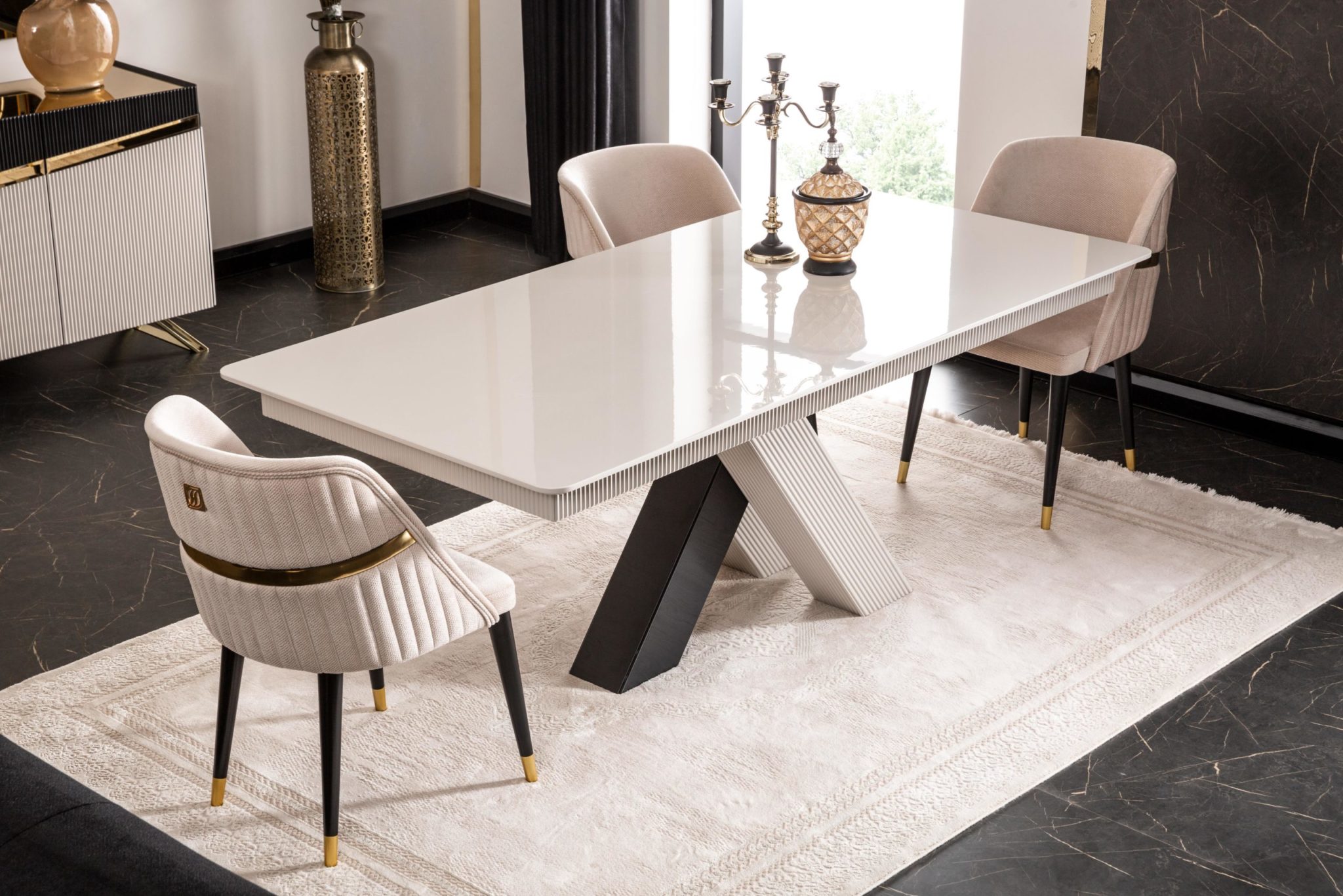 Zigi hálószoba szett , krém arany (24)