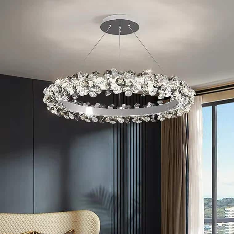 ASTRA króm gyűrűs függőlámpa 55 cm ASTRA króm gyűrűs függőlámpa 55 cm