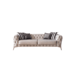 KANSAS chesterfield kanapé sötétszürke