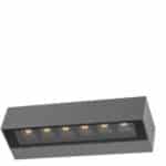 Kültéri fali lámpa 14w 1100lm CCT kapcsolóval 220x71x48mm IP65 szürke 5év