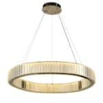 BRIEL Luxora függőlámpa arany 80 cm