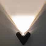 Fali lámpa LED 12w 1000lm 4000k IP65 200×170×88mm fekete