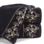 Victoria jacquard törölköző Fekete 70x140 cm