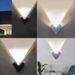 Fali lámpa LED 12w 1000lm 4000k IP65 200×170×88mm fekete