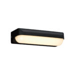 Kültéri fali lámpa 12w 1200lm 3000k 180° IP65 262×67×98mm fekete