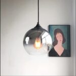 ARIA üveggömb függőlámpa króm 20 cm