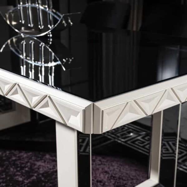Asus étkezőasztal fekete-fehér 210 cm