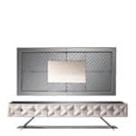 Asus TV szekrény fehér (tükrös falpanel nélkül)