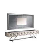 Asus TV szekrény fehér (tükrös falpanel nélkül)