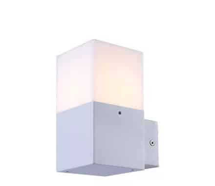 Kültéri fali lámpa 1xE27 max.13w IP44 fehér 110x78x160mm 5év Kültéri fali lámpa 1xE27 max.13w IP44 fehér 110x78x160mm 5év