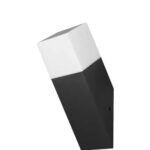 Kültéri fali lámpa 1xE27 max.12w IP44 fekete 78x78x250mm 5év