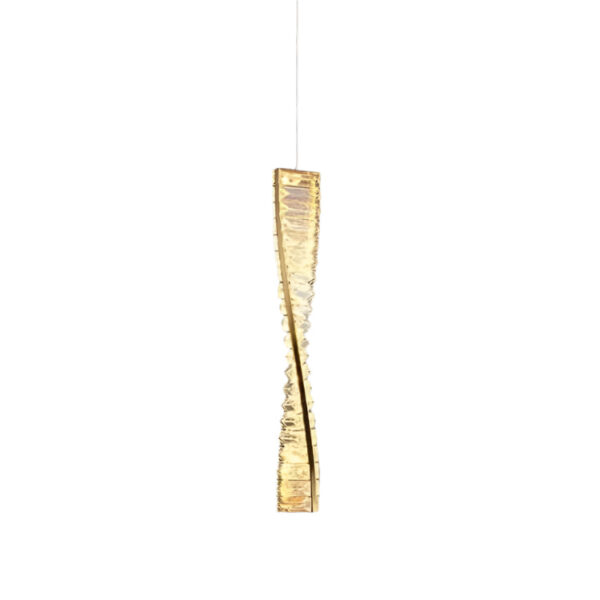 BERIL Mini függőlámpa 50 cm arany-kristály
