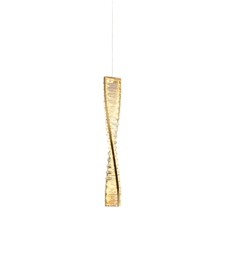 BERIL Mini függőlámpa 50 cm arany-kristály BERIL Mini függőlámpa 50 cm arany-kristály