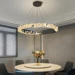 CRYSTAL függőlámpa kristály-ezüst 80 cm