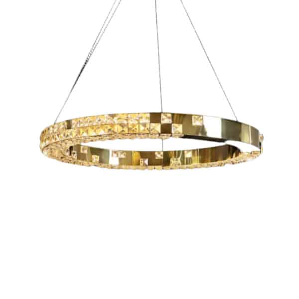 CRYSTAL függőlámpa kristály-ezüst 40 cm