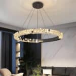 CRYSTAL függőlámpa kristály-ezüst 80 cm