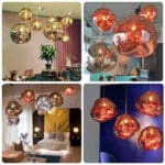 Dixi függőlámpa 28 cm króm