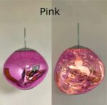 Dixi függőlámpa 38 cm pink