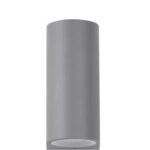 Fali lámpa 2×GU10 IP65 68×80×150mm szürke