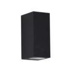 Fali lámpa 2×GU10 IP65 68×80×150mm fekete
