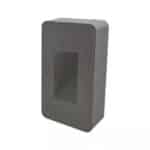 Lábazati LED lámpatest 12w 1000lm 4000k 120° IP65 szürke 160x90x36mm