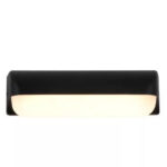 Kültéri fali lámpa 12w 1200lm 3000k 180° IP65 262×67×98mm fekete