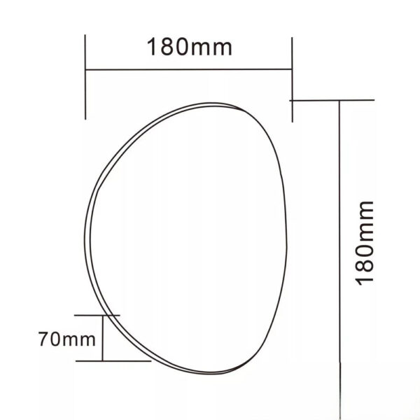Kültéri fali lámpa 12w 1000lm 4000k 80° IP65 fehér