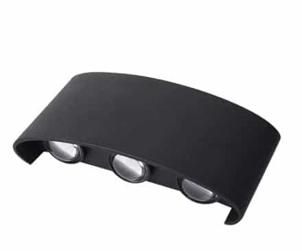 Fali lámpa LED 16w 1300lm 4000k IP65 169×80×40mm fekete Fali lámpa LED 16w 1300lm 4000k IP65 169×80×40mm fekete