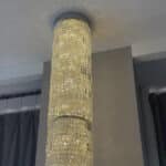 ELL függőlámpa oszlop kristály-arany 230 cm