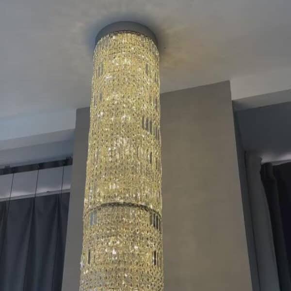 ELL függőlámpa oszlop kristály-arany 230 cm