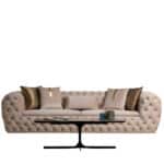 Empirio chesterfield 3 személyes kanapé bézs