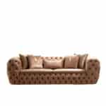 Empirio chesterfield 3 személyes kanapé barna
