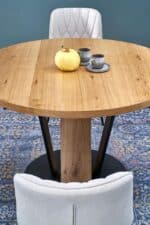 Fendi bővíthető kör étkezőasztal kerek 120cm