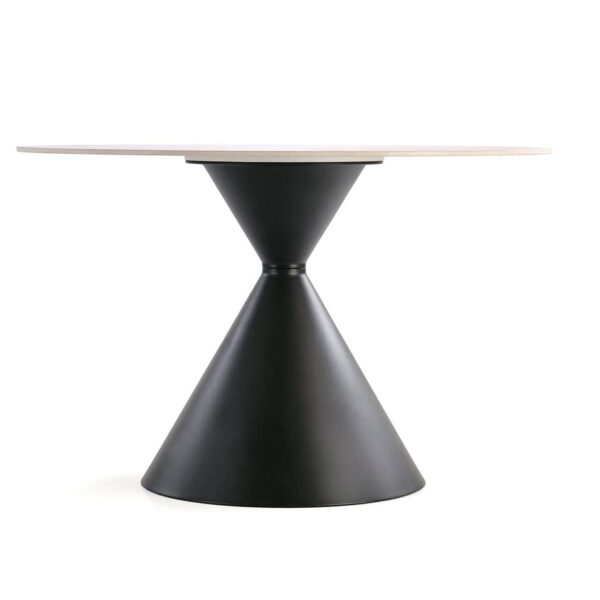 Great kör étkezőasztal fehér márvány 120cm