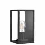 Kültéri fali lámpa 1xE27 max.15w IP44 fekete 120x120x220mm 5év