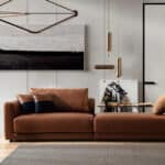 LUXE LODGE 4 személyes kanapé barna