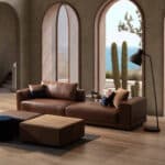 LUXE LODGE 4 személyes kanapé barna