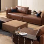 LUXE LODGE 4 személyes kanapé barna