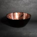 Bati üveg tál Barna/fekete 16x15x6 cm