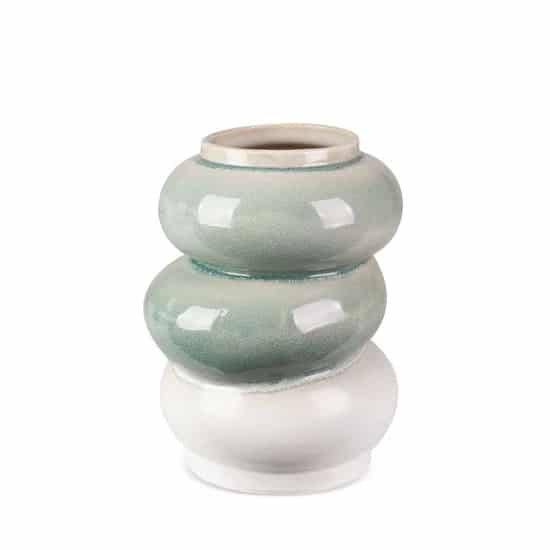 Lilion kerámia váza Krémszín/menta 21x19x26 cm Lilion kerámia váza Krémszín/menta 21x19x26 cm