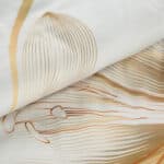 Blanca pamut-szatén ágyneműhuzat Fehér/arany 140x200 cm - 70x90 cm 1db