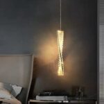 BERIL Mini függőlámpa 50 cm arany-kristály