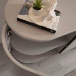 Loft tálalószekrény világosszürke