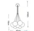 UNIVERSO Függeszték 7xG9 max.10w D450x1200mm IP20 Óarany 5év