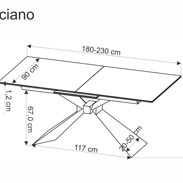 Moldva 2 bővíthető étkezőasztal 160-250-340 cm