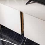 Octo TV szekrény krém-arany