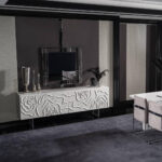 Parma tálalószekrény fehér 225 cm Kiállitott