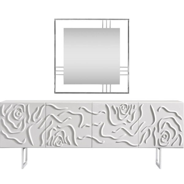 Parma tálalószekrény fehér 225 cm Kiállitott