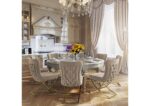 Abigél szék bézs arany # strassz kövekkel