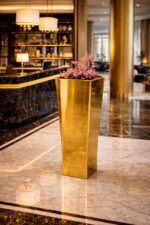 AURUM LINEAR váza arany 110 cm